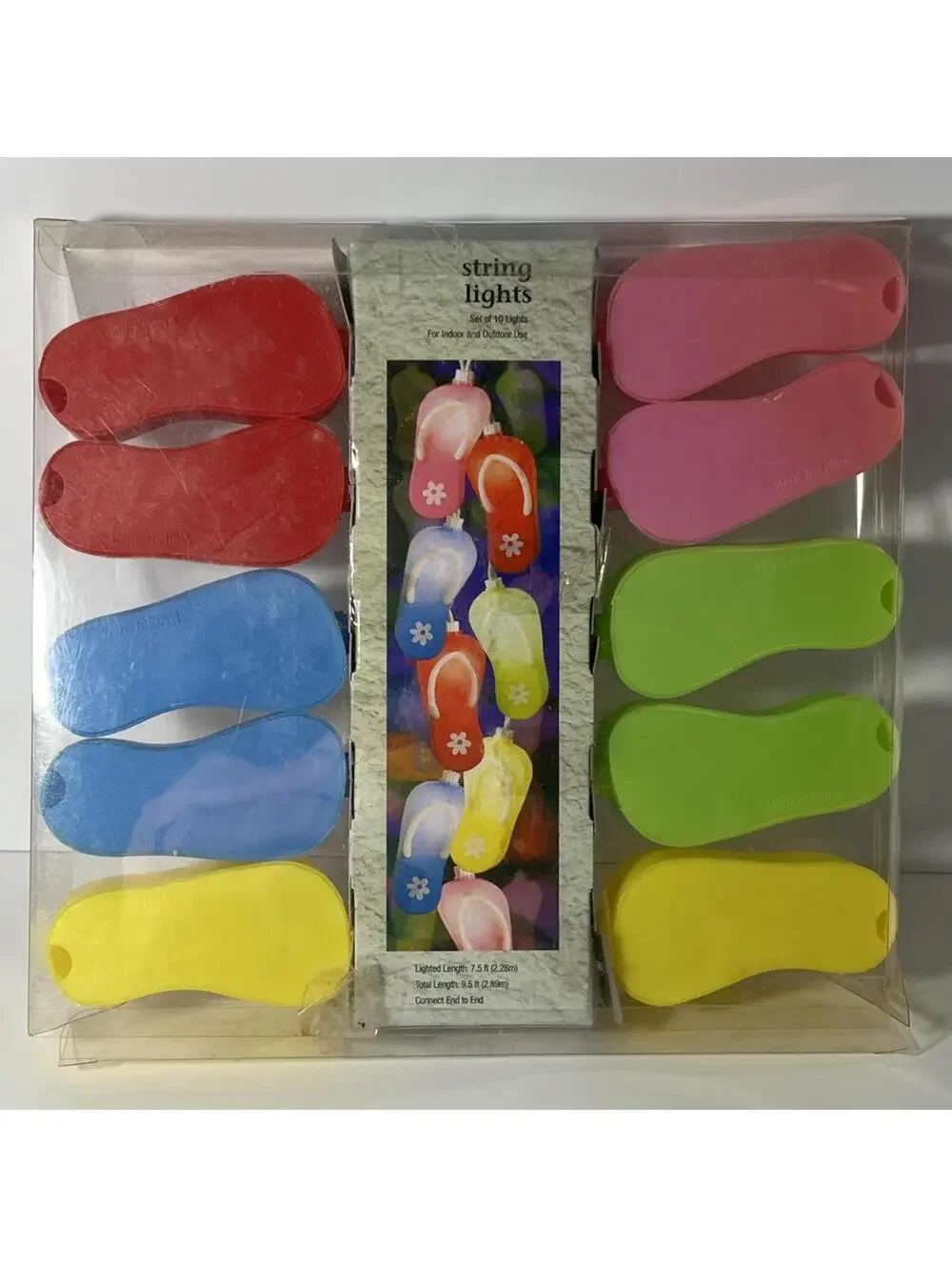 Patio and Garden Lights - Flip Flop Design, Multicolor